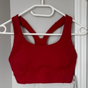 Lululemon Power Through Red Sports Bra
